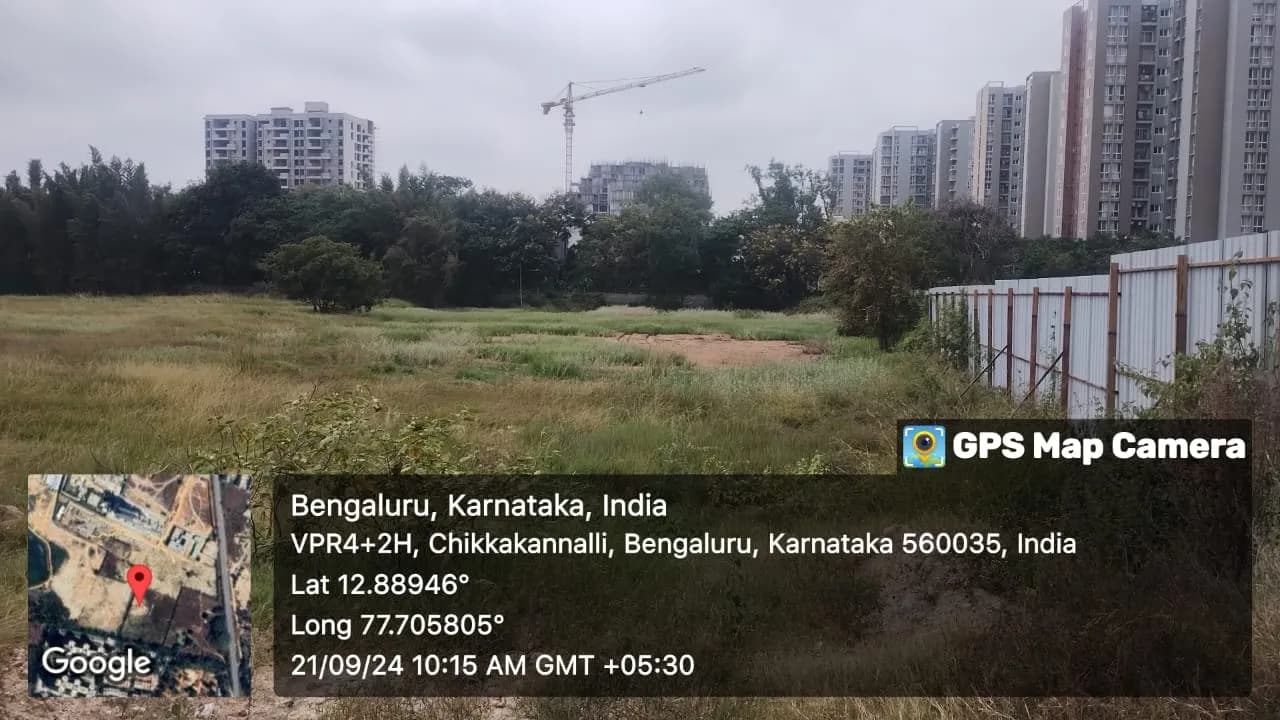 Godrej Lakeside Orchard: Site photo filed with Karnataka RERA