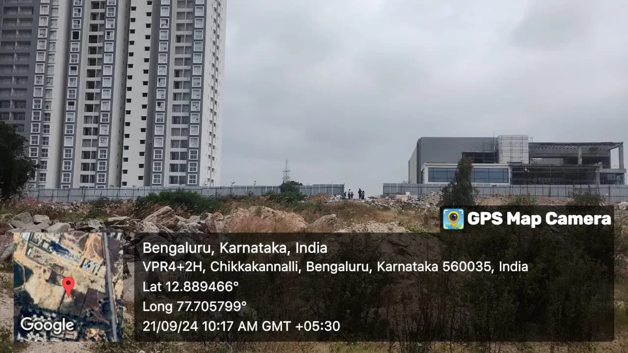 Godrej Lakeside Orchard: Site photo filed with Karnataka RERA