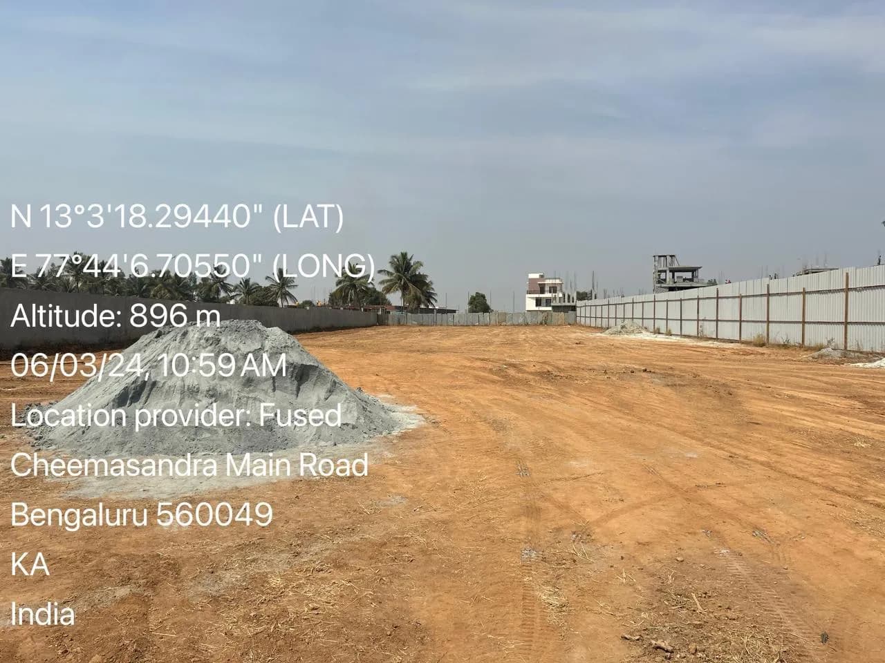 Sakura Blossom: Site photo filed with Karnataka RERA