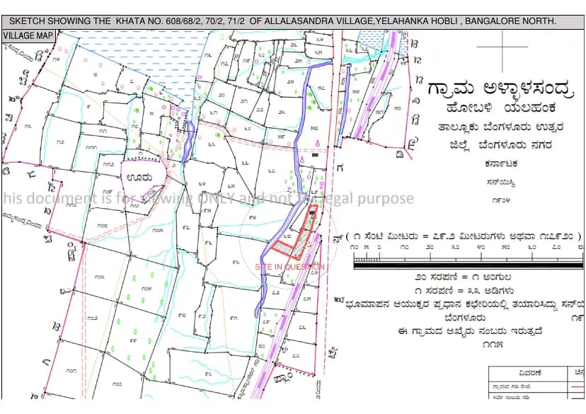 BCM Panache: VILLAGE MAP Demarcation.pdf (filed with Karnataka RERA)