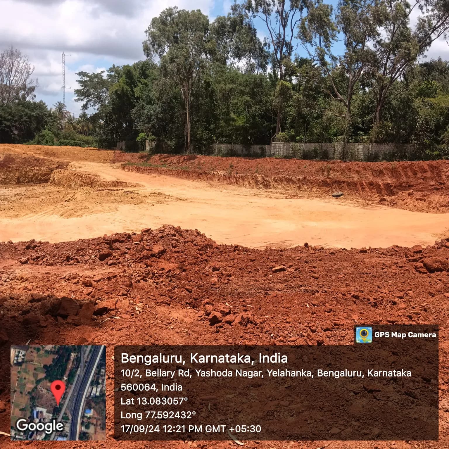 BCM Panache: Site photo filed with Karnataka RERA