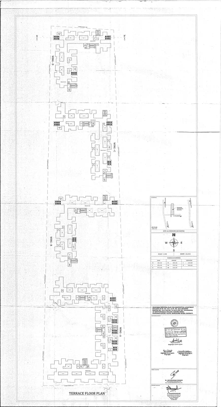 DS Max Sky Sisira: 12 TERRACE FLOOR PLAN.PDF (filed with Karnataka RERA)