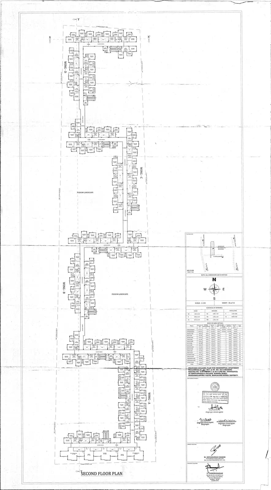 DS Max Sky Sisira: 6 SECOND FLOOR PLAN.PDF (filed with Karnataka RERA)