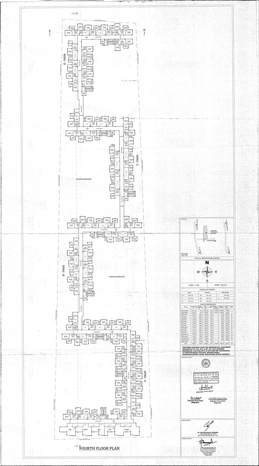 DS Max Sky Sisira: 8 FOURTH FLOOR PLAN.PDF (filed with Karnataka RERA)
