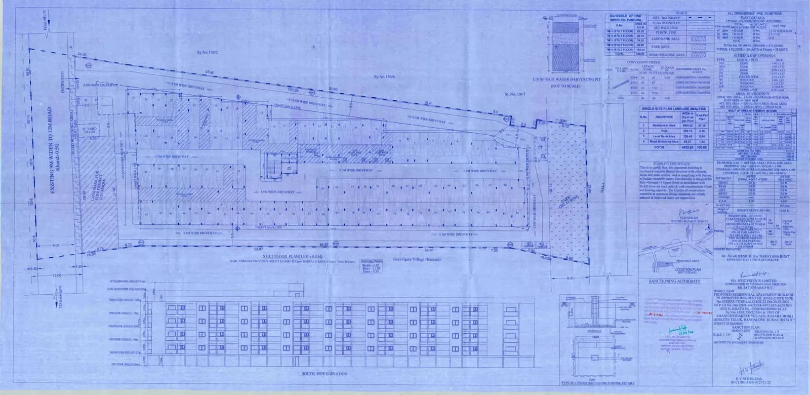 JP Hibiscus: Approved Building/Plotting Plan (filed with Karnataka RERA)