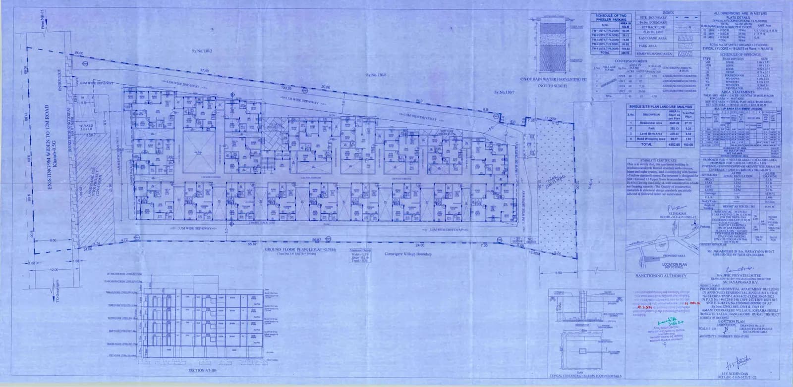 JP Hibiscus: Existing Layout Plan (filed with Karnataka RERA)