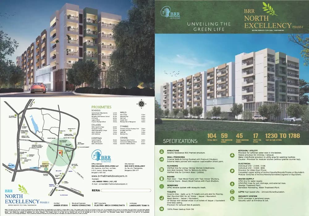 BRR North Excellency Phase I: Brochure, page 1 (filed with Karnataka RERA)