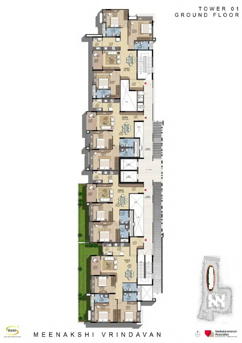 Meenakshi Vrindavan: Brochure, page 3 (filed with Karnataka RERA)