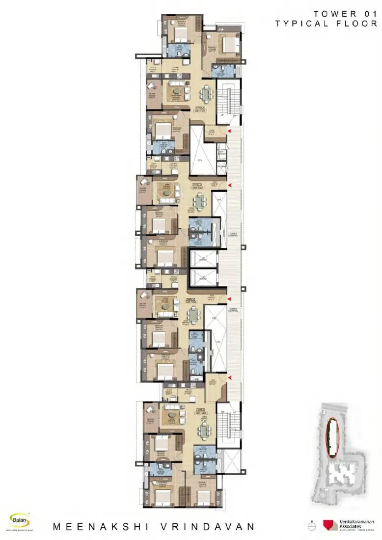 Meenakshi Vrindavan: Brochure, page 4 (filed with Karnataka RERA)