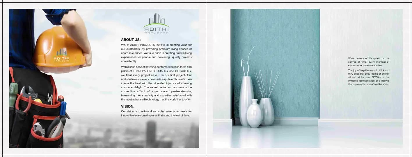 Adithi Elysian: Brochure, page 2 (filed with Karnataka RERA)
