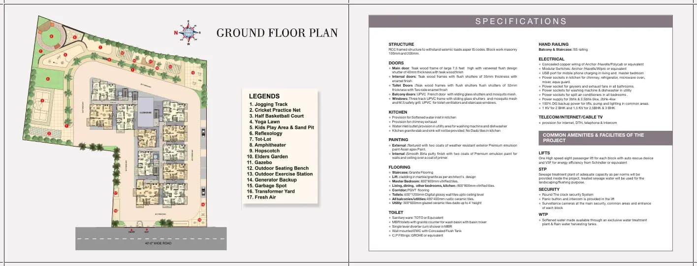 Adithi Elysian: Brochure, page 5 (filed with Karnataka RERA)
