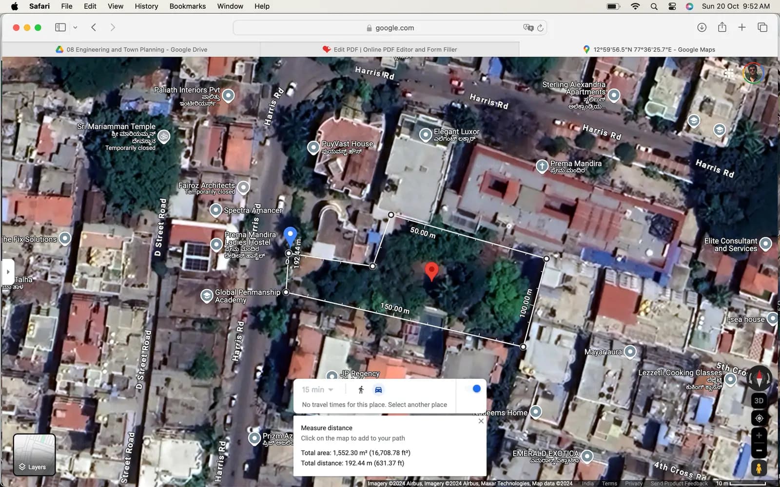 Oasis: 13 LocationDemarcation using googlemap.png (filed with Karnataka RERA)