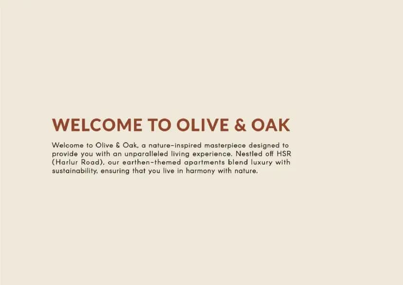 Olive & Oak: Brochure, page 2 (filed with Karnataka RERA)