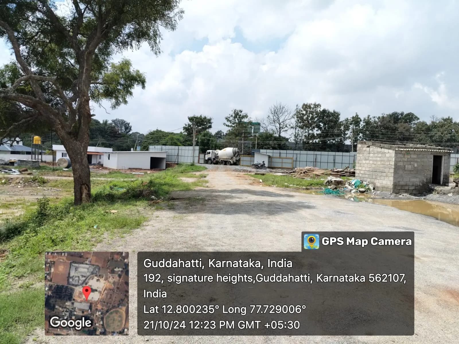 Signature Heights: Site photo filed with Karnataka RERA