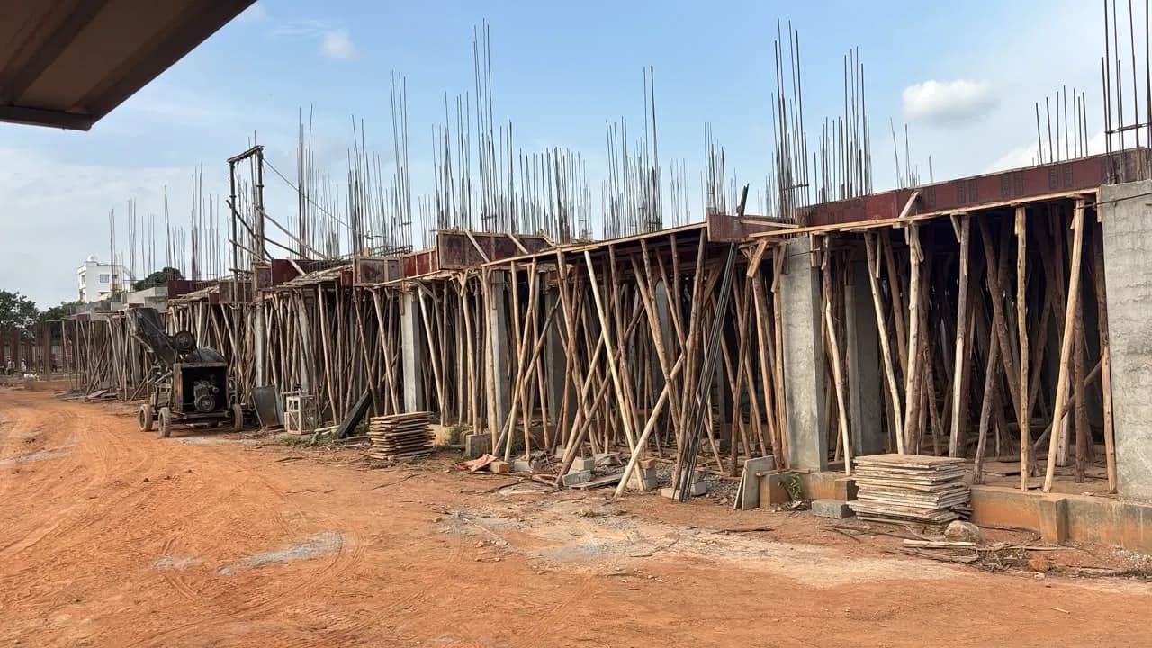 Between The Greens: Site photo filed with Karnataka RERA