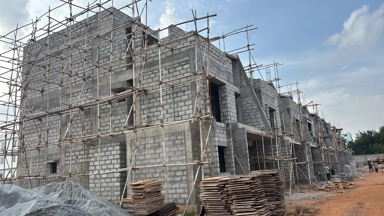 Between The Greens: Site photo filed with Karnataka RERA