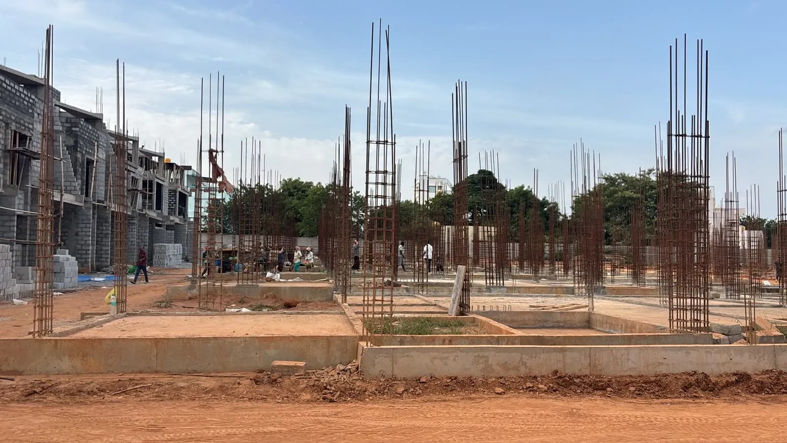Between The Greens: Site photo filed with Karnataka RERA