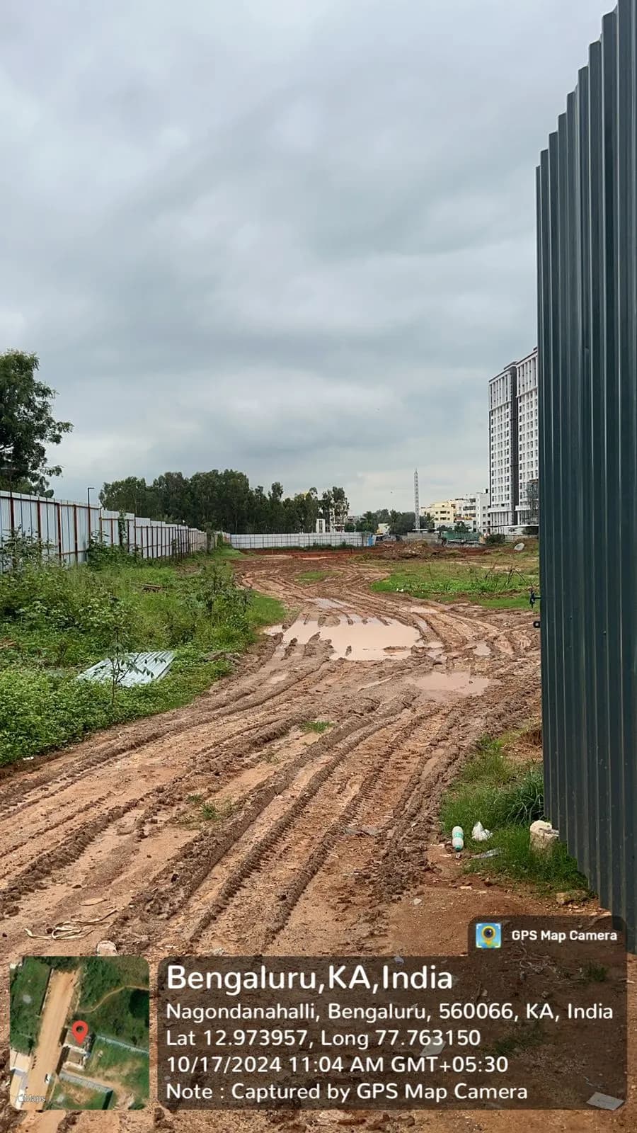 Lorven Cascade Garden: Site photo filed with Karnataka RERA