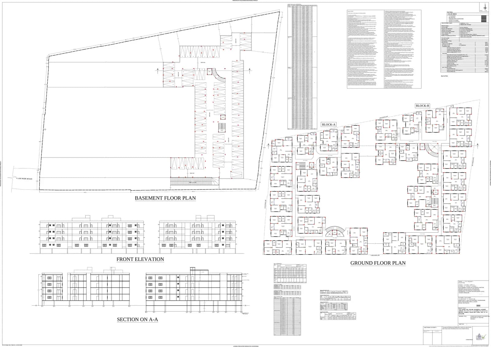Oakstone SN Celeste: Approved Layout Plan (filed with Karnataka RERA)