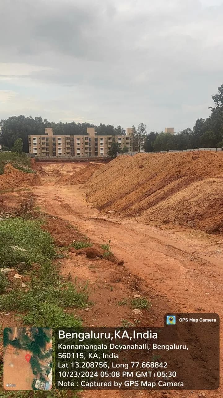 Impact Sanvi Aero Gardens: Site photo filed with Karnataka RERA