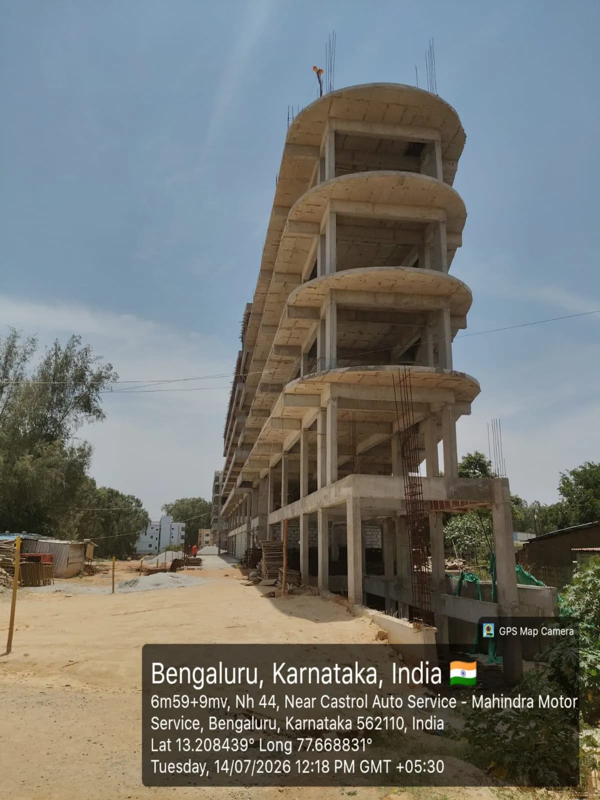 Impact Sanvi Aero Gardens: Site photo filed with Karnataka RERA