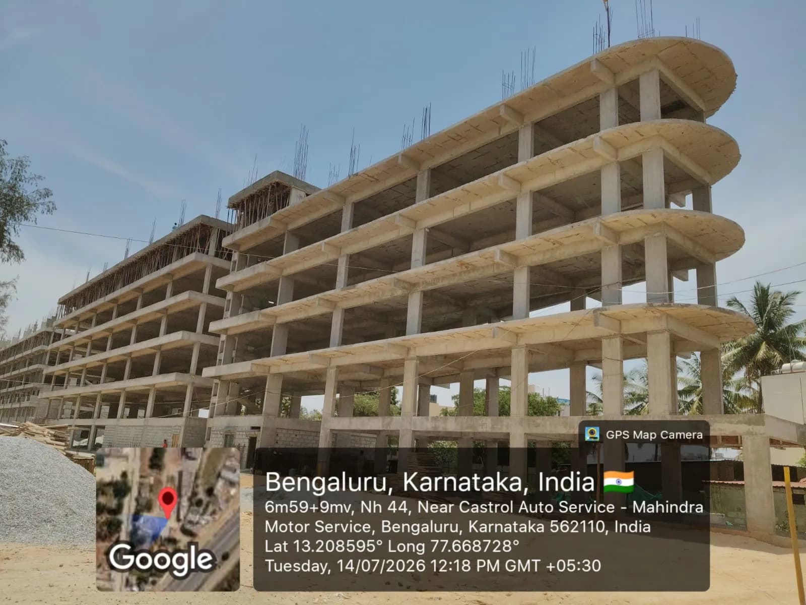 Impact Sanvi Aero Gardens: Site photo filed with Karnataka RERA