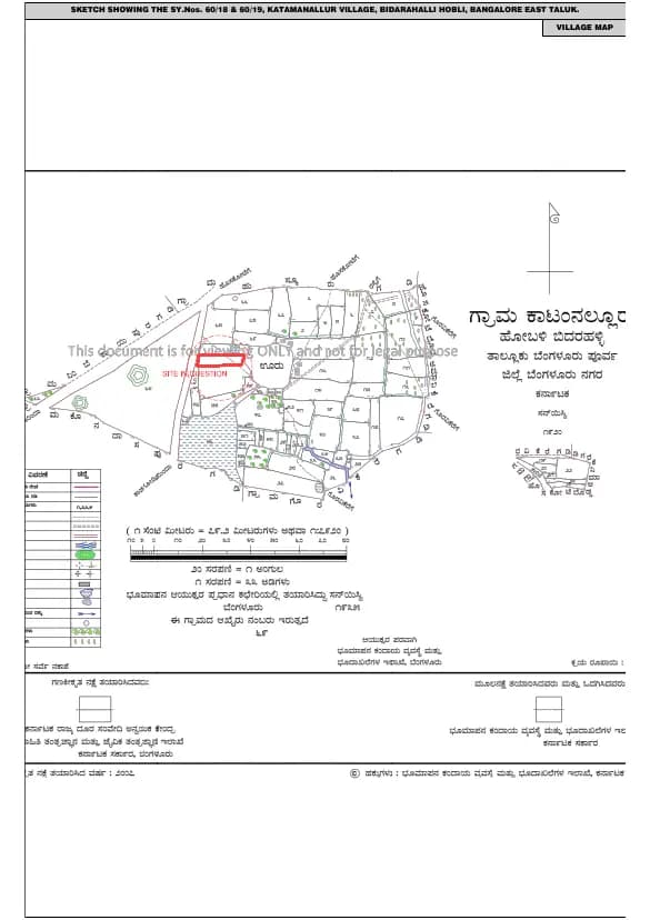 SBR Magnus: Village Map Demarcation.pdf (filed with Karnataka RERA)