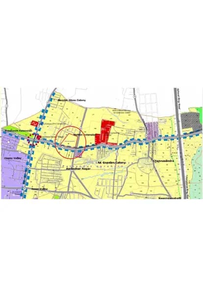 SBR One Residence: 6 Demarcation of Sy No in CDP Master Extract (filed with Karnataka RERA)