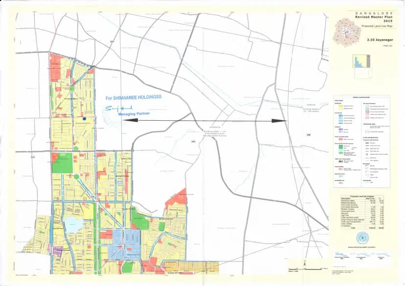 Shravanee Icon: 12 Extract of Master Plan Demarcation (filed with Karnataka RERA)