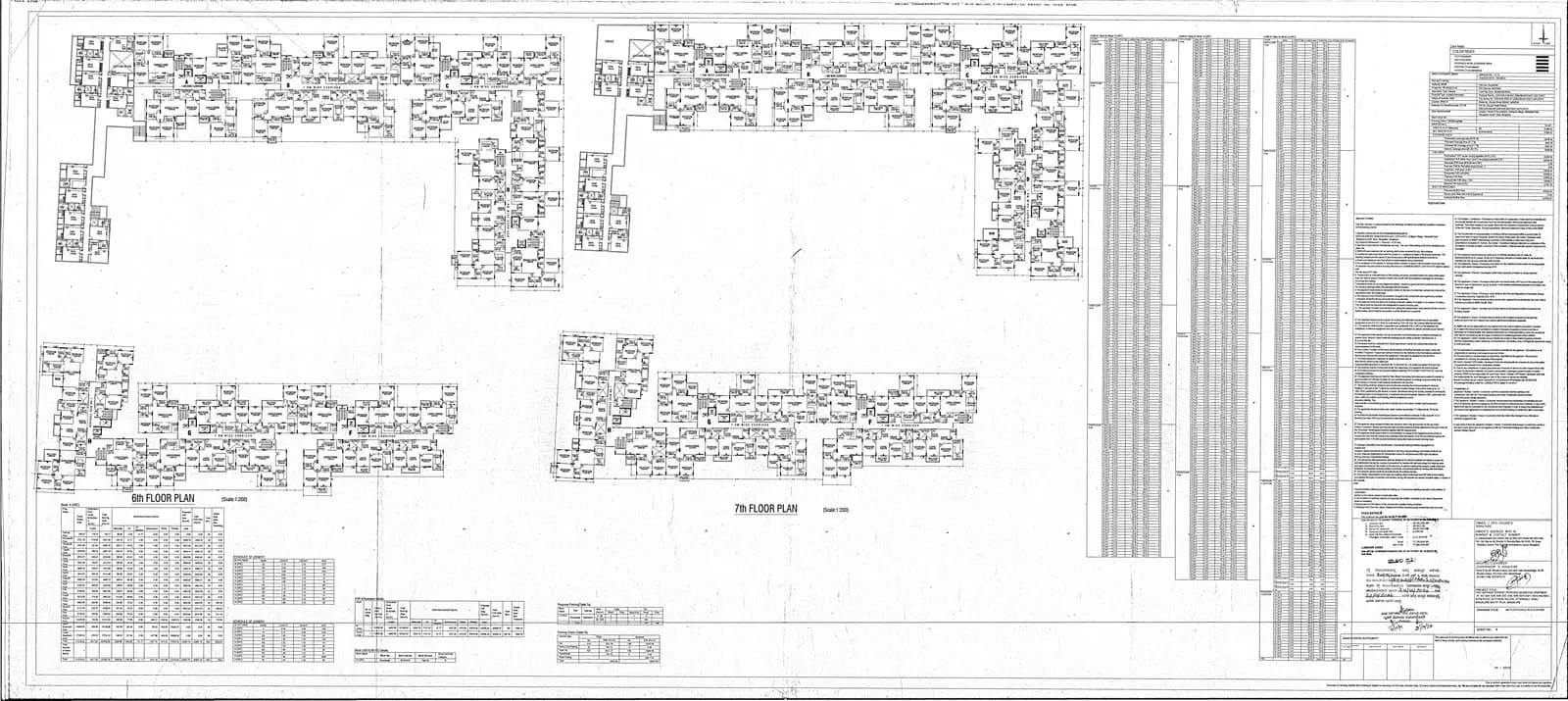 GRC Sapphire Spring: 6 6th and 7th floor Plan (filed with Karnataka RERA)
