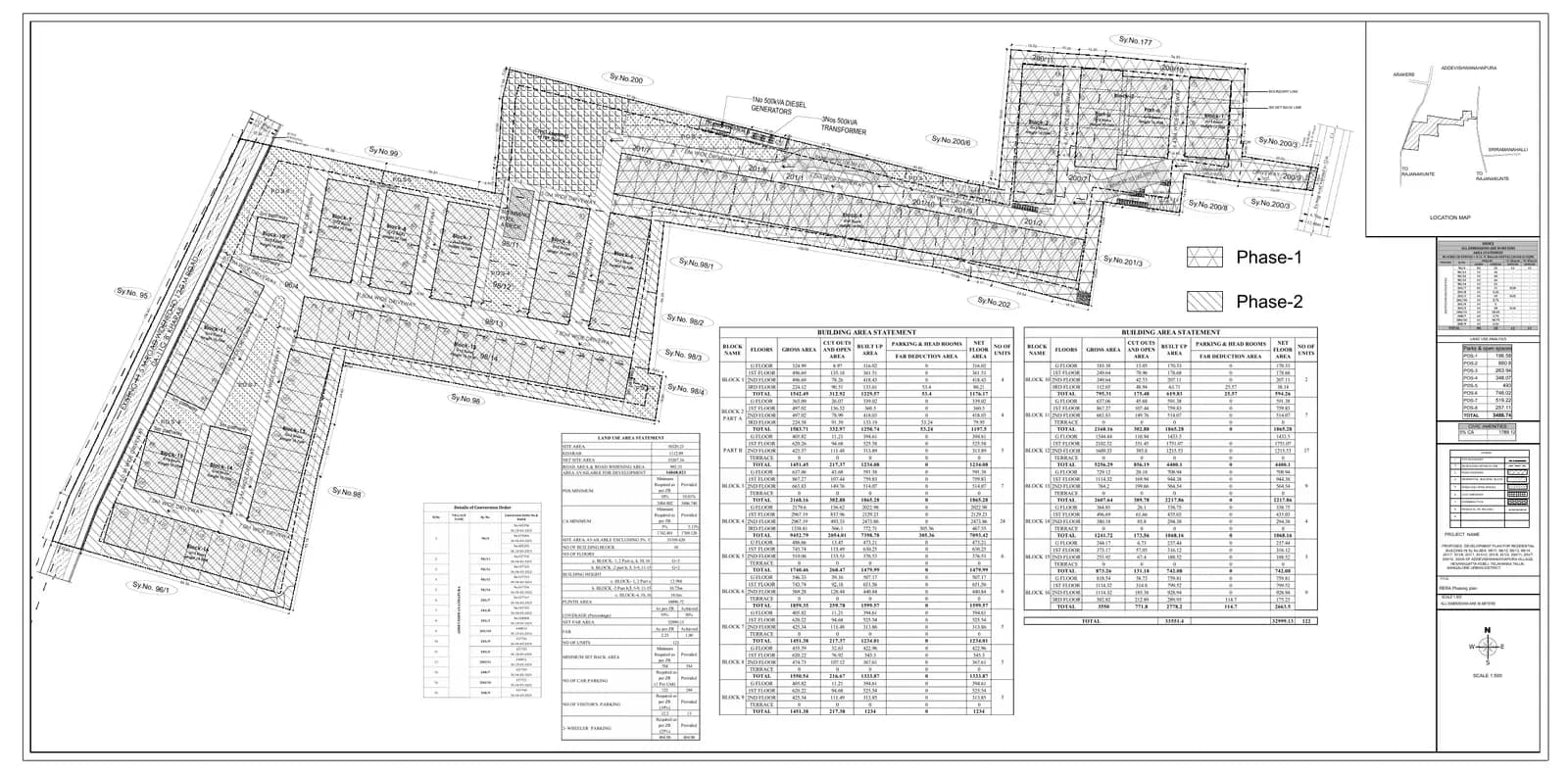 Surya Valencia: Existing Layout Plan (filed with Karnataka RERA)