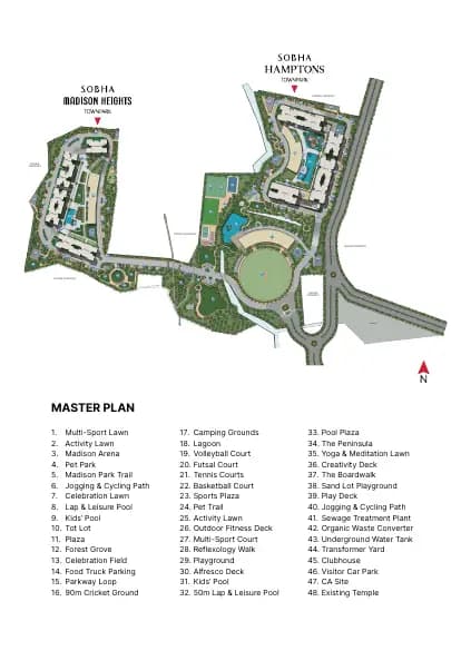 Sobha Madison Heights-Townpark: Brochure, page 3 (filed with Karnataka RERA)