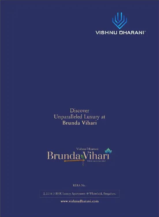 Brunda Vihari: Brochure, page 1 (filed with Karnataka RERA)