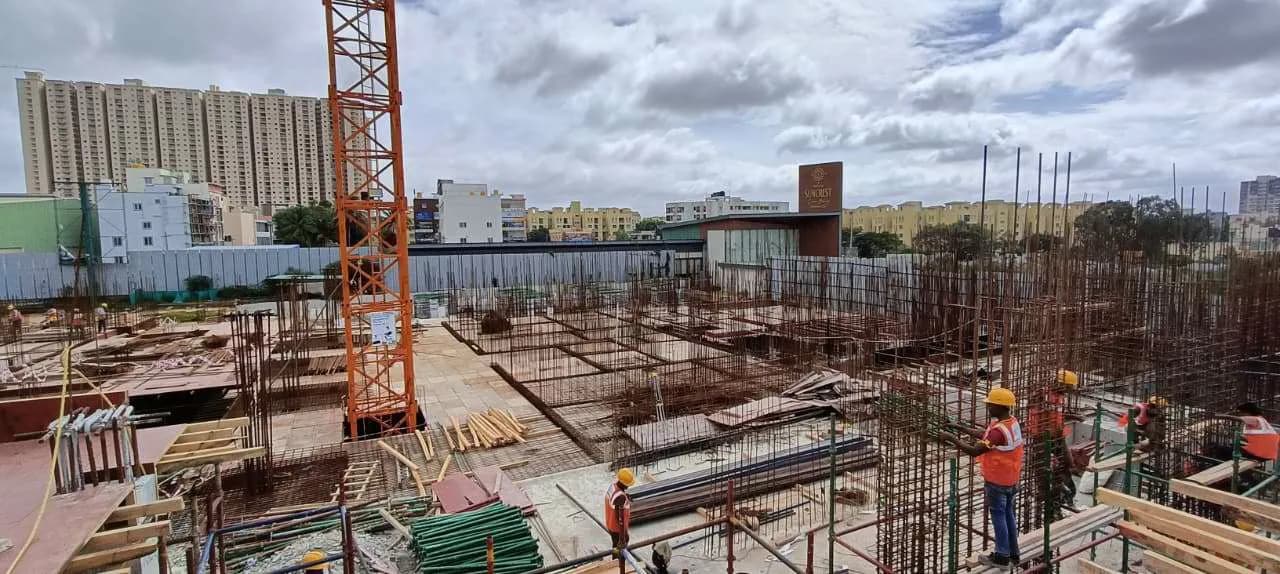 Prestige Suncrest: Site photo filed with Karnataka RERA