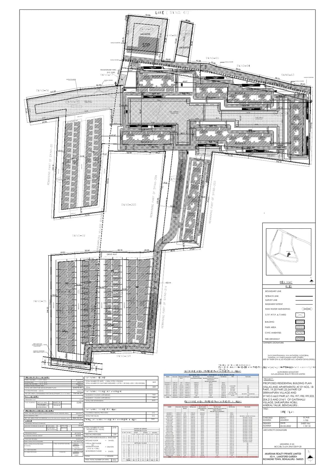Adarsh Welkin Park: STP Demarcation plan.pdf (filed with Karnataka RERA)