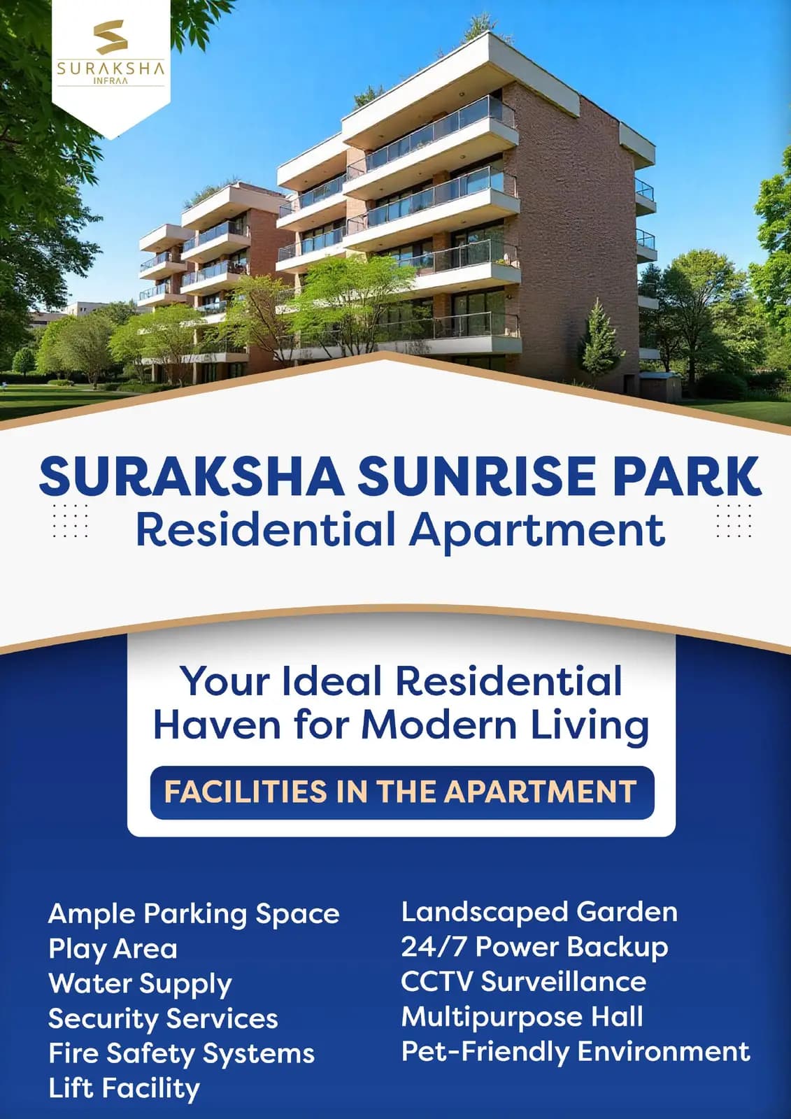 Suraksha Sunrise Park: Brochure, page 1 (filed with Karnataka RERA)