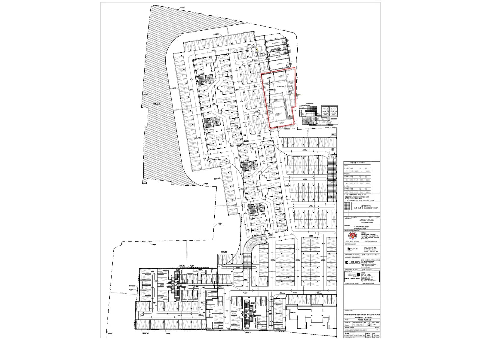 Ajmera Marina: Demarcation of STP (filed with Karnataka RERA)