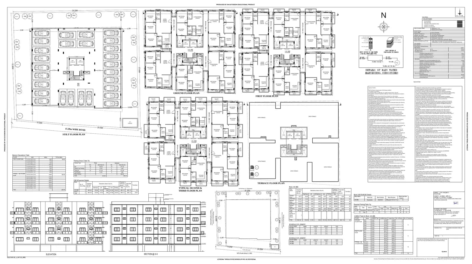 MLN Enclave: Approved Building Plan (filed with Karnataka RERA)