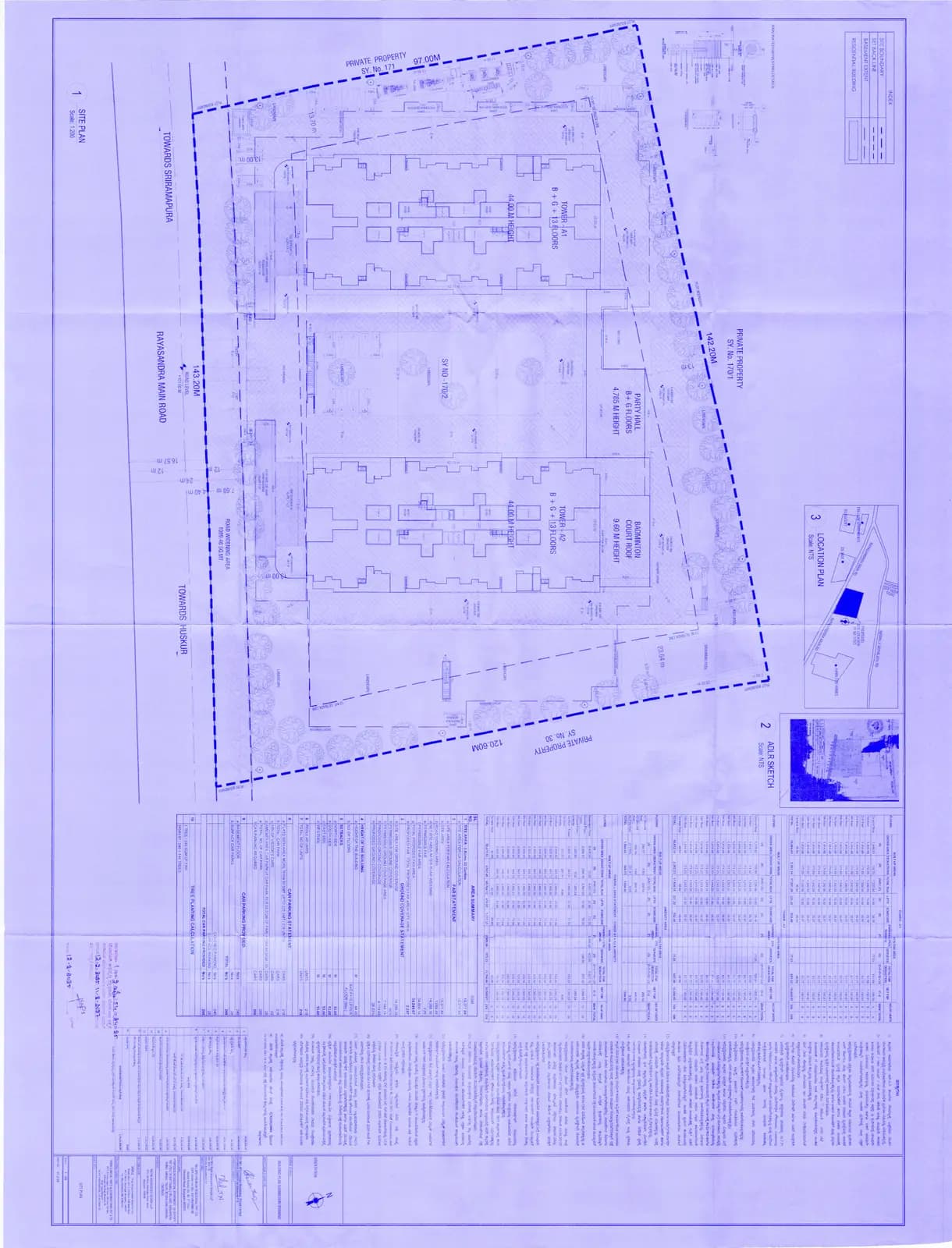 Assetz Ren & Rei: Annexure 5-Approved Building Plan (filed with Karnataka RERA)