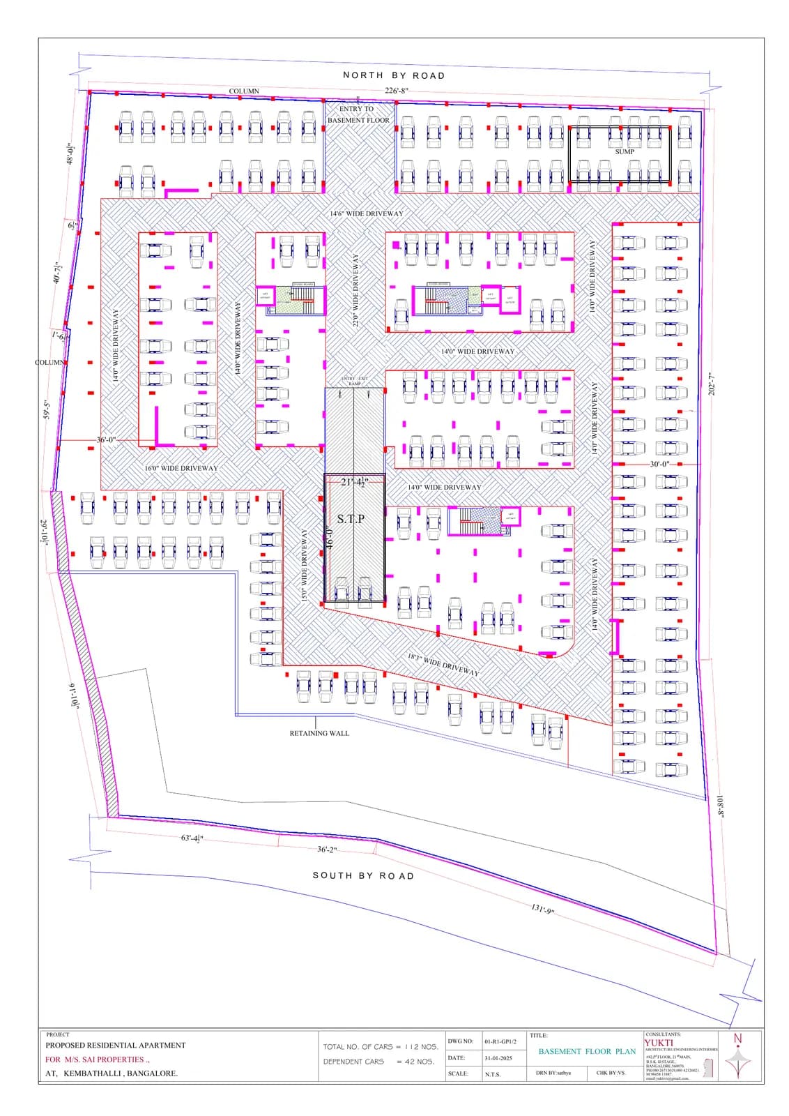 Platinum Landmark: BASEMENT FLOOR PLAN (1).pdf (filed with Karnataka RERA)