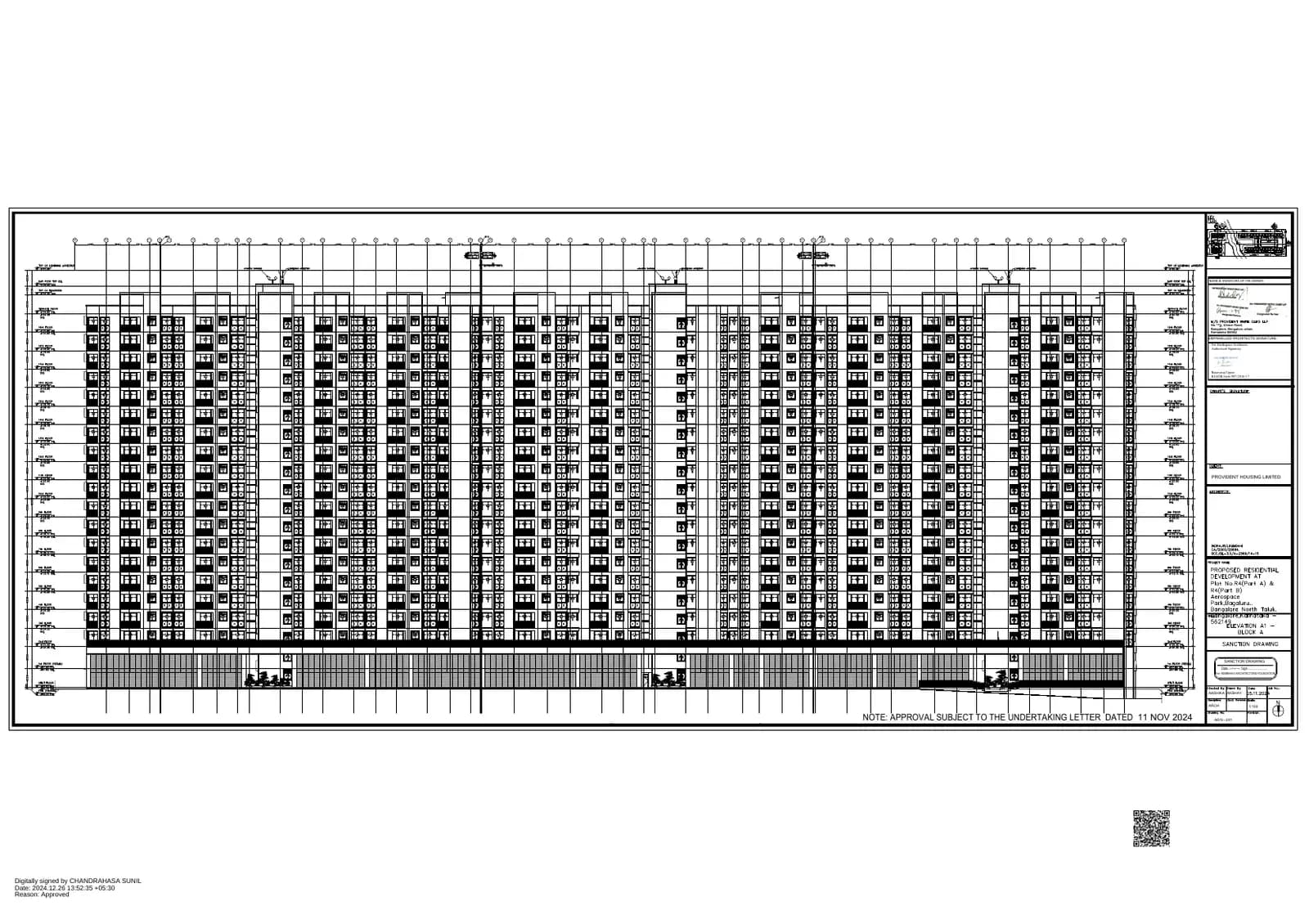 Provident Ecopolitan: DWG 5_Layout_Elevation Sheet2_DO3_KIADB_00118_24_25_ALT (filed with Karnataka RERA)