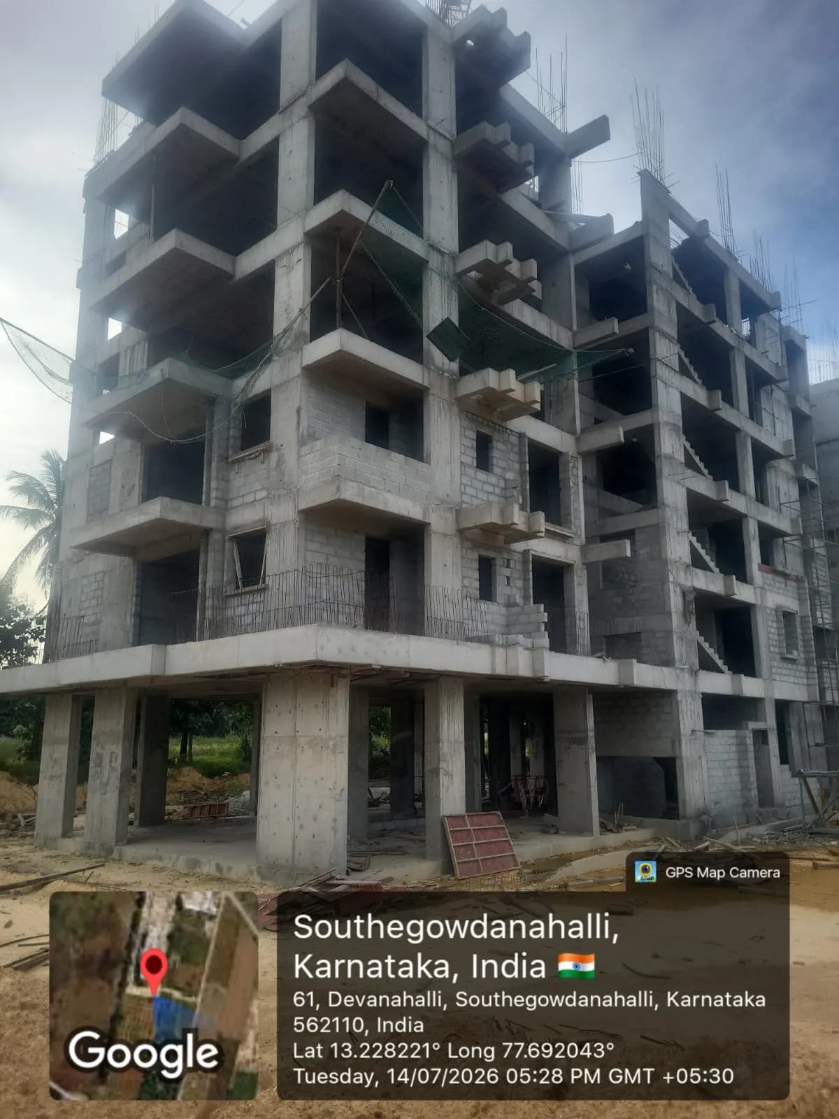 Surya Serene Skyline: Site photo filed with Karnataka RERA
