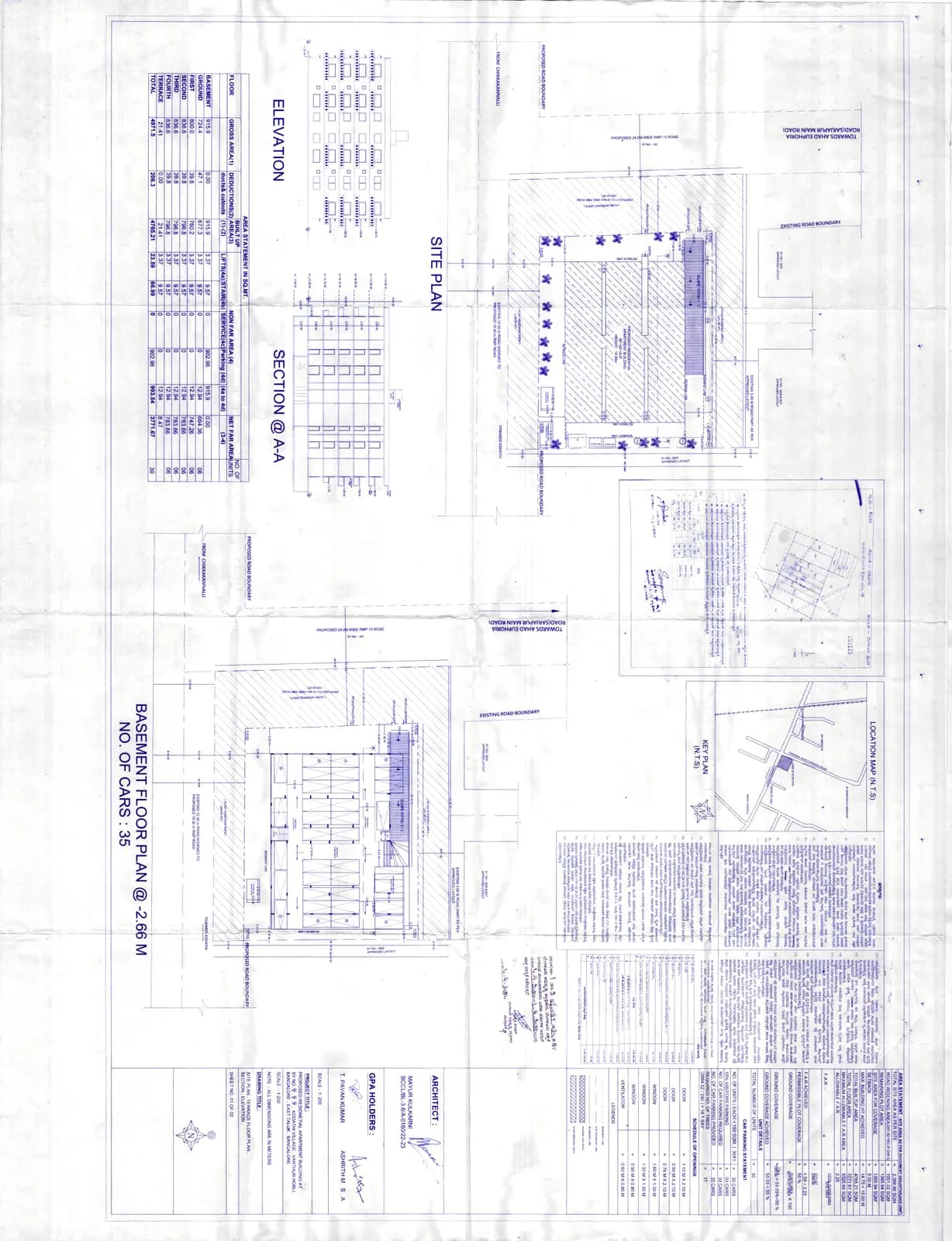 Avana Floresta: Approved Building Plan (filed with Karnataka RERA)