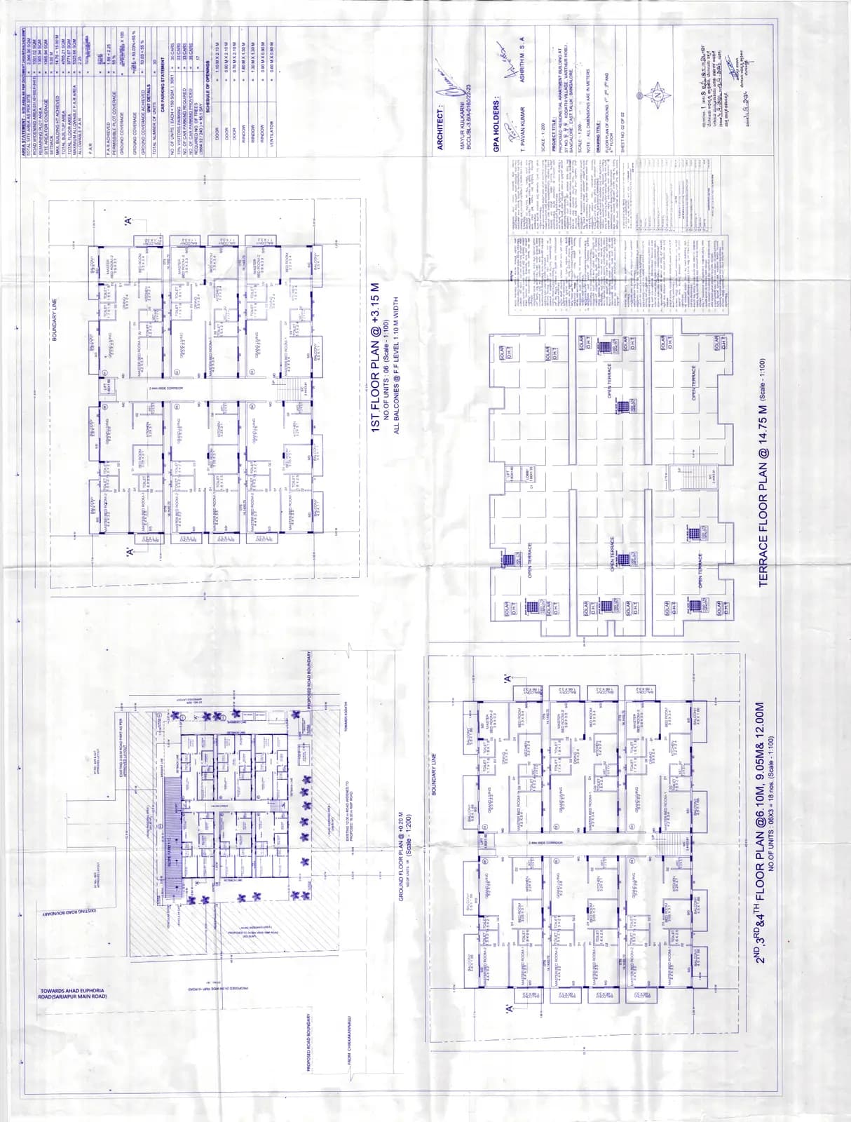 Avana Floresta: Sanction Plan  (filed with Karnataka RERA)