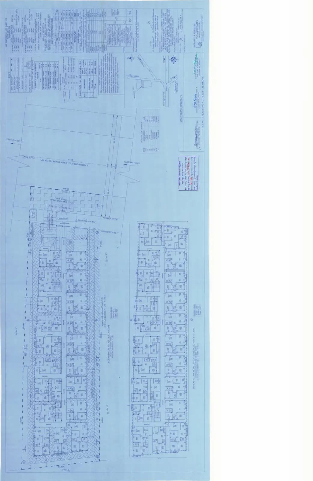 Sapthagiri Sampada B Block: Approved Plan - Ground flr & Typical flr Plan (filed with Karnataka RERA)