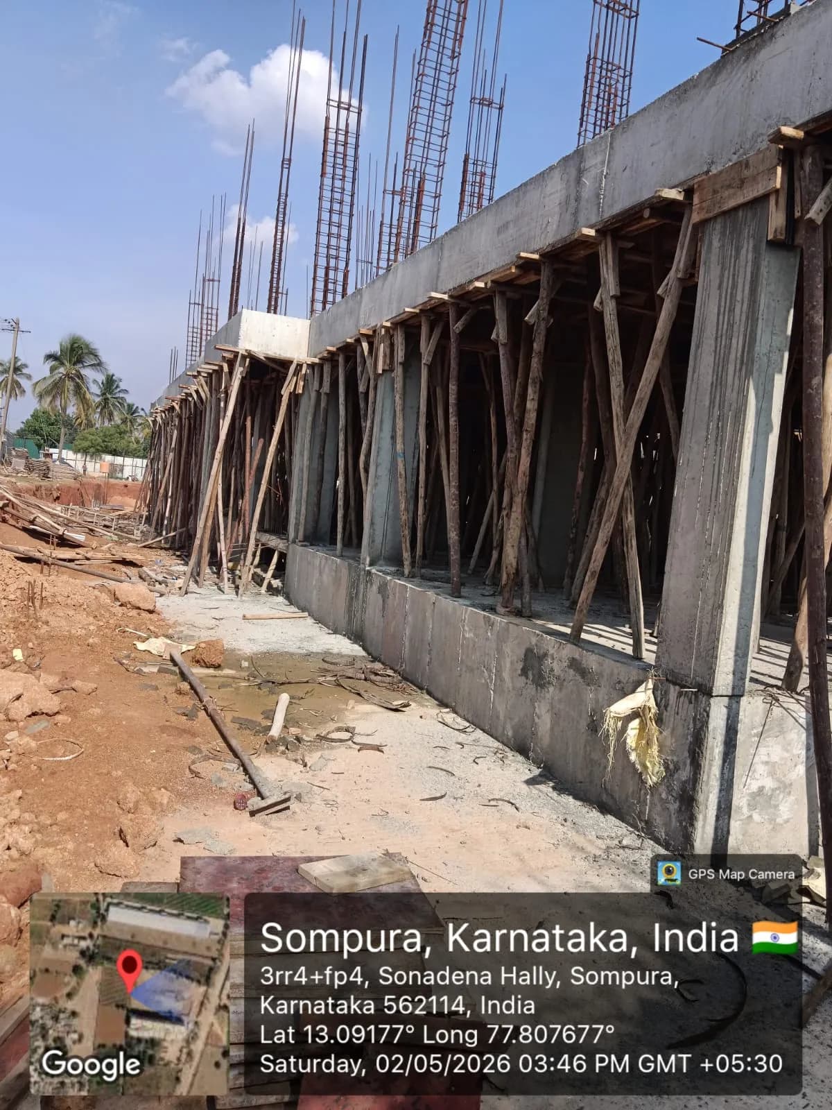 Sapthagiri Sampada B Block: Site photo filed with Karnataka RERA