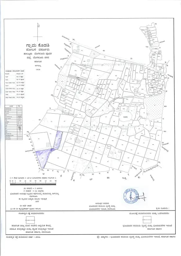 Birla Evara: Village Map Demarcation.pdf (filed with Karnataka RERA)