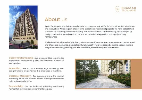 Sipani Samuha: Brochure, page 2 (filed with Karnataka RERA)