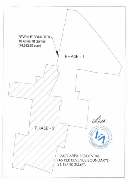 Park Cubix Phase 2: Site Area Demarcation Phase 2.pdf (filed with Karnataka RERA)