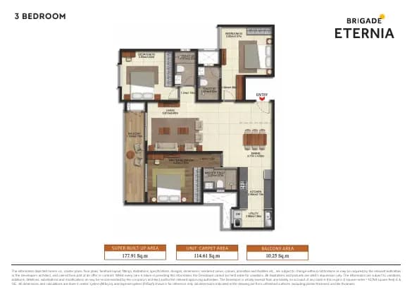 Brigade Eternia: Brochure, page 2 (filed with Karnataka RERA)